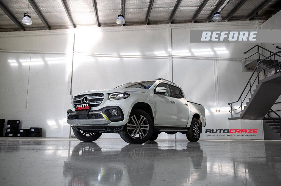 MERCEDES X CLASS SLIDE GLOSS BLACK